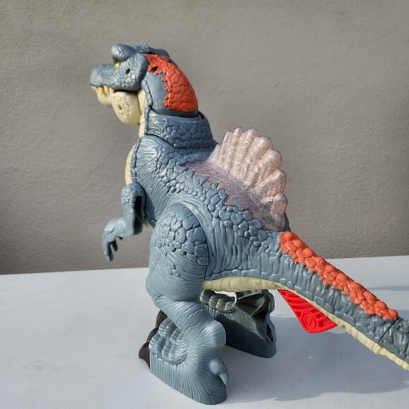 Fisher-Price Imaginext LARGE Jurassic World Dinosaur Spinosaurus Toy With Lights - Picture 5 of 12